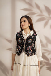 Mul cotton middy Jacket ambrodairy Colour 1 black and white