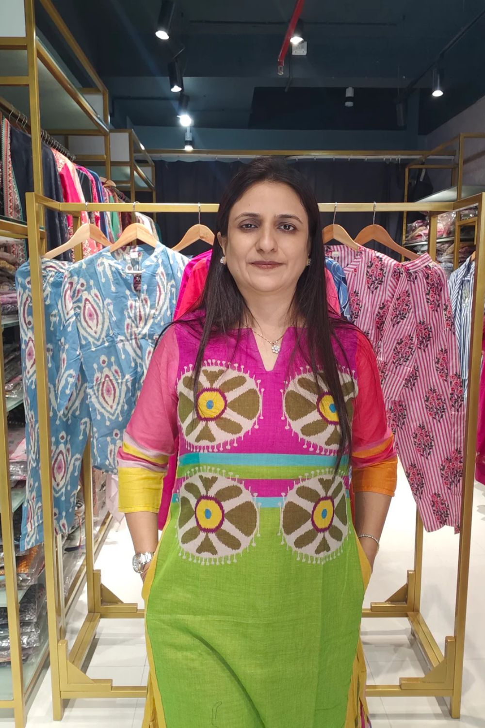 Mul Cotton Printed Kurti Set – 2 Piece