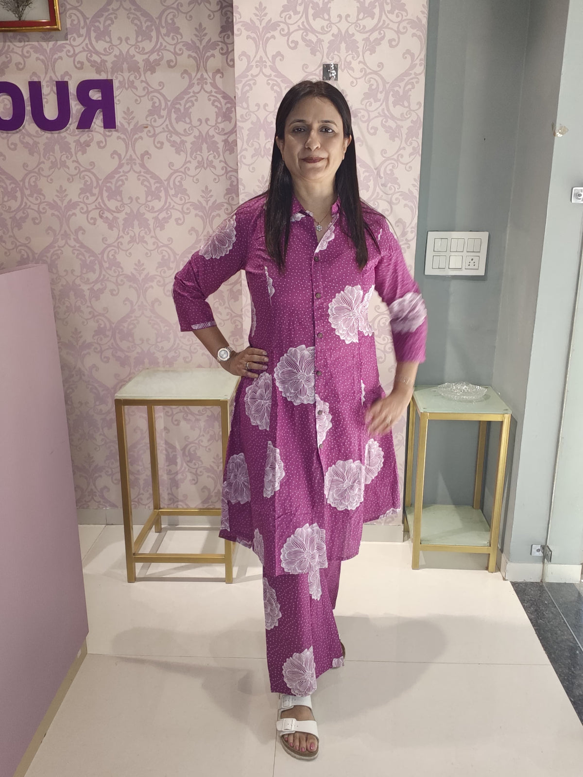 Jaipuri Cotton Printed Kurti Set – 2 Piece