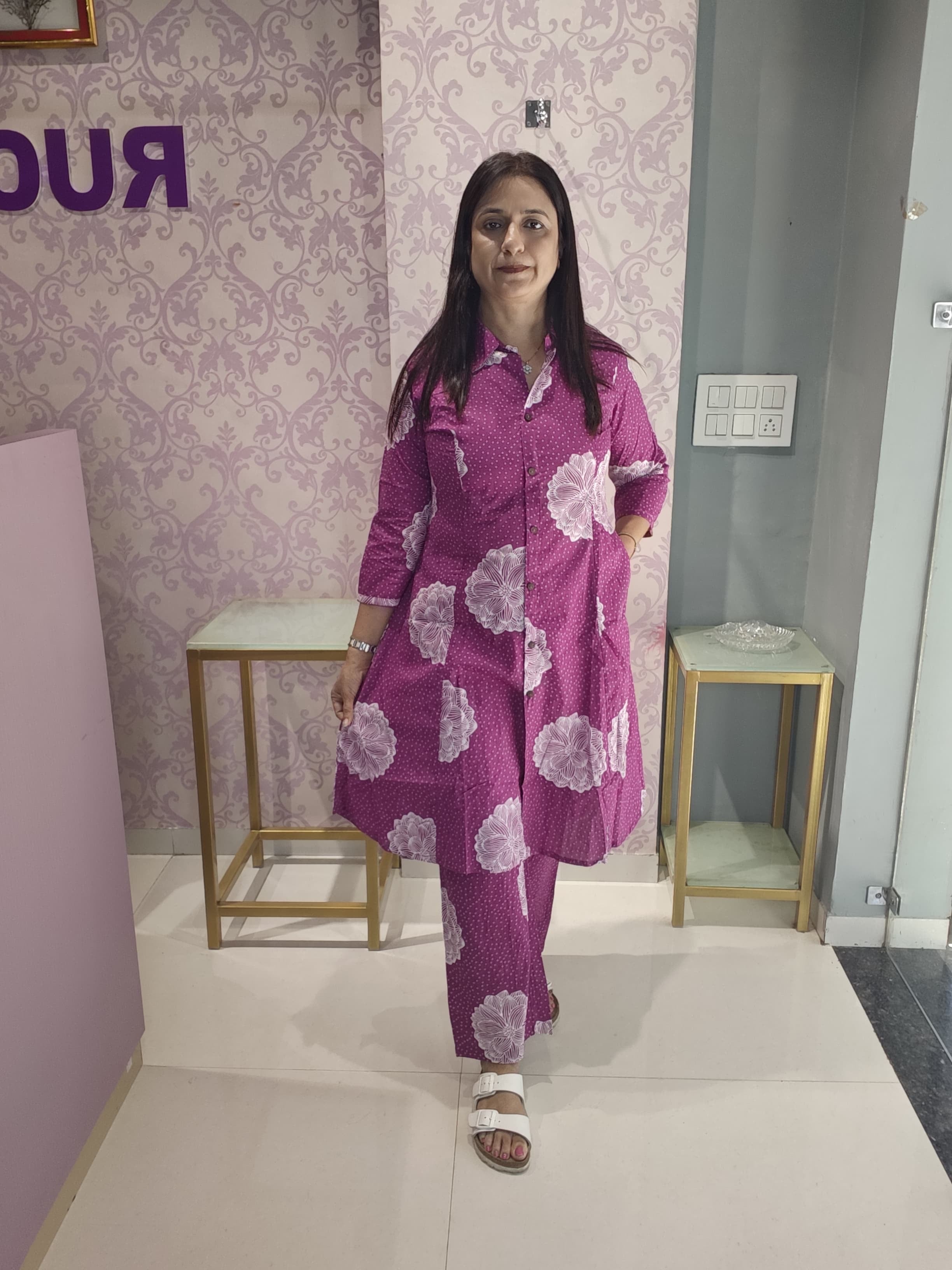 Jaipuri Cotton Printed Kurti Set – 2 Piece